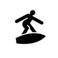 surfing solid icon design good for web or mobile app vector