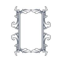 simple and elegant vintage frame vector