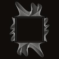 A SQUARE SHAPE OF ABSTRACT WIREFRAME vector