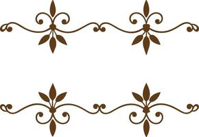 Dividers thin line elements set. Border underline for text page, book, invitation, wedding card, certificate, menu vector