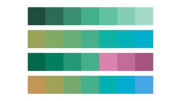 Spearmint color palette. Mono, analogous, complementary, triad color. Color palette for ui ux design. Abstract illustration for your graphic design vector