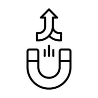 Engage Merge icon line illustration vector