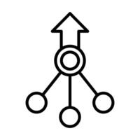 Connect Merge icon line illustration vector