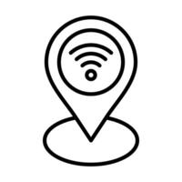 Connect Zone icon line illustration vector