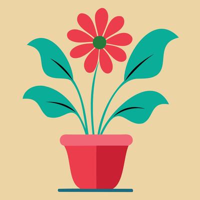 Flowers In a Pot
