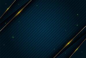 Abstract. Geometric shape overlab dark navy and gold modern background. light and shadow .. vector
