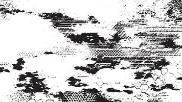 black grunge gritty rough texture overlay on white background, illustration for background and overlays texture vector
