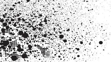 Distressed Grunge Texture Overlay with Rough Monochrome Effect on White Background vector