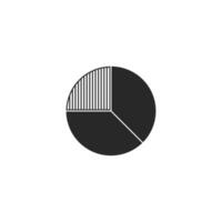 Circular chart icon. vector