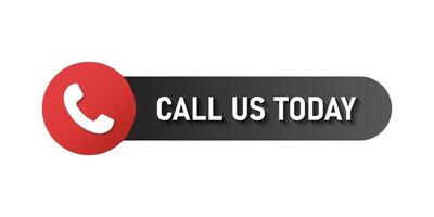 Call us button icon in flat style. Phone number place illustration on isolated background. Telephone interface sign business concept. vector