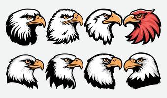 Professional Eagle Head Designs for Sports and Adventure Logos vector