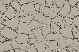Textured pattern featuring a weathered stone wall texture vector