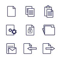File and document management icon vector