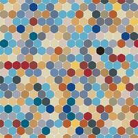 Multicolored Honeycomb Pattern Background vector