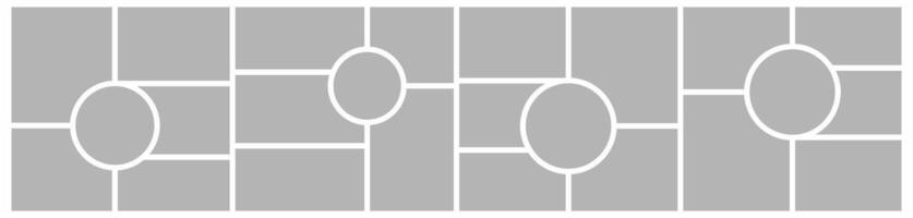 frame Scrapbook mosaic grid Portfolio images vector