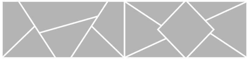 Abstract photo frames collage art template background design vector