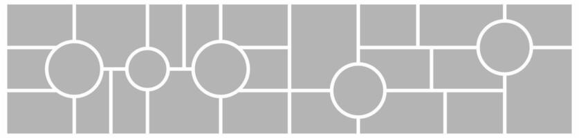 Moodboard template Picture square vector