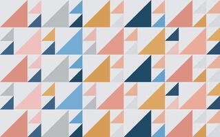 Pastel color triangular fabric pattern vector