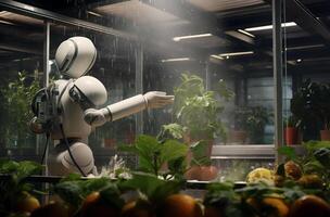 Agriculture undergoes a futuristic transformation with robotic caregivers. . photo