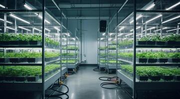 Agriculture steps into the future with tech-driven vertical gardens. . photo