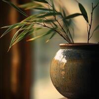 a portrait photo, focusing on living room and traditional spaces in Japandi-style homes, capturing the essence of traditional architecture. Japanese and Scandinavian photo