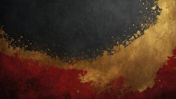 Abstract red gold Background texture with distressed, grunge watercolor, vintage background with Rough Texture, Chalkboard Concrete Art Rough Stylized Texture. photo