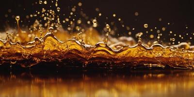 A warm gradient of golden yellow melting into a rich burnt orange. photo