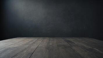 Abstract empty gray background with empty table top. photo