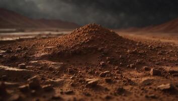 B Horizon Exposed A D Rendered Illuminated Study of Clay and Iron Accumulation in Earths Subsoil. photo