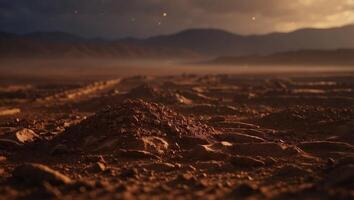 Illuminated B Horizon A D Rendered Depiction of Clay and Iron Accumulation in Soil. photo