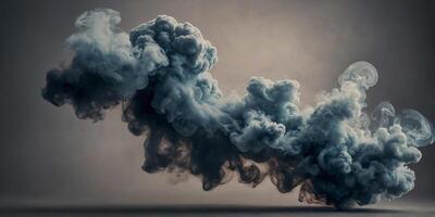 The smoke seems to come alive morphing into different shapes and colors with each passing second. photo