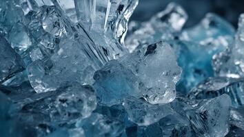 the abstract background of ice structure with natural texture. photo