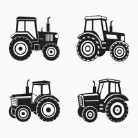 Tractor isolated on white background vector
