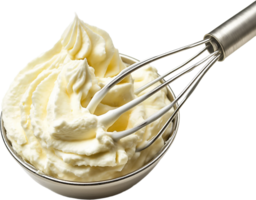whipping cream in a bowl with a whisk png