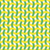 Seamless pattern. Wavy lines like fabric ornament Modern stylish texture. Hand drawn trendy flat style Geometric texture. Green and yellow wavy lines illustration vector