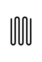 icon monogram letter m for design vector