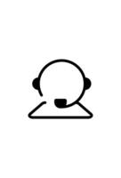 icon simple podcast for broadcast. interactive dialogue vector