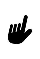 icon index finger select for design vector