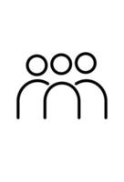 icon line art simple group vector