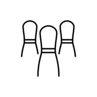 bowling pins icon, isolated on white background. design logo illustration can be used for web, mobile,etc. vector