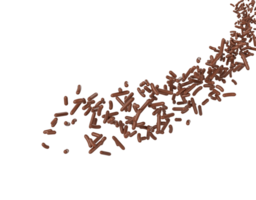 Chocolate Sprinkles For Cakes Or Meises Coming In The Air 3D Illustration png