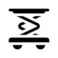 scissor lift icon. glyph icon for your website, mobile, presentation, and logo design. vector