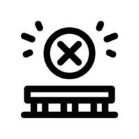 stockout icon. line icon for your website, mobile, presentation, and logo design. vector