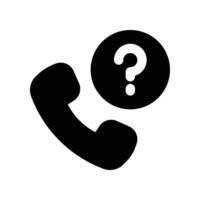 call icon. glyph icon for your website, mobile, presentation, and logo design. vector