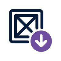 import icon. dual tone icon for your website, mobile, presentation, and logo design. vector