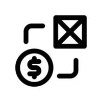 exchange icon. line icon for your website, mobile, presentation, and logo design. vector