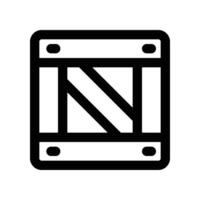 box icon. line icon for your website, mobile, presentation, and logo design. vector