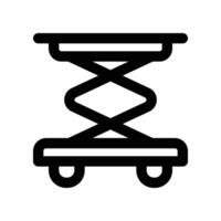 scissor lift icon. line icon for your website, mobile, presentation, and logo design. vector