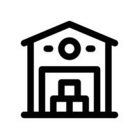 warehouse icon. line icon for your website, mobile, presentation, and logo design. vector