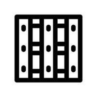 wooden icon. line icon for your website, mobile, presentation, and logo design. vector